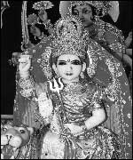 Deity in the Hindu Temple in Cheltenham 
