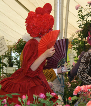 The Queen of Hearts at the Floral Marquee, at Hampton Court