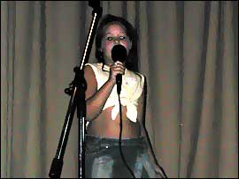 Whilst Asia Freeman was all confidence with Avril Lavigne's hit Sk8er Boi 