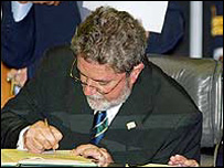 O presidente Luiz Inácio Lula da Silva
