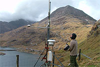 Matty Murphy yn Safle Monitro Amgylchedd Eryri