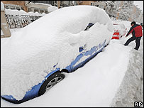 Neve da província de Nanjing, leste da China