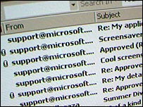 恶意电子邮件困扰英国人