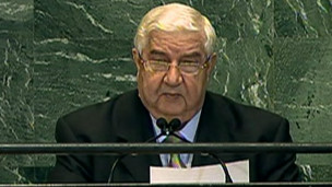 Ngoại trưởng Syria phát biểu trước Liên Hiệp Quốc