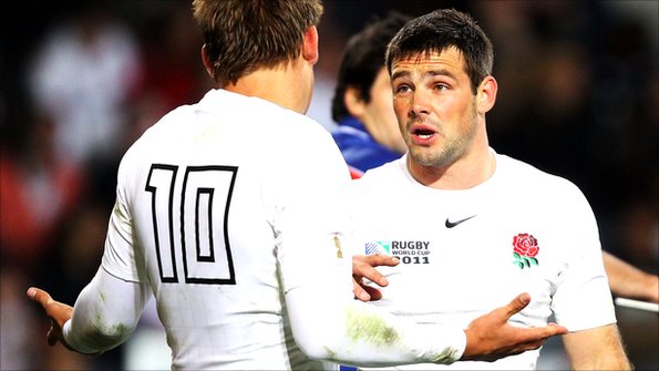 Ben Foden and Toby Flood in discussions