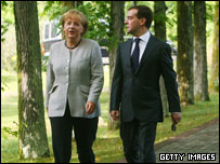 آنگلا مرکل و دمیتری مدودف 