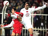 بازی ترکيه با سوئيس