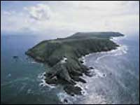 Aeriel view of Lundy Island
