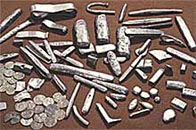 Selection of ingots, coins and hacksilver from the hoard
