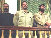 متهمان آمريکايی از چپ به راست: کارابالو، ايدما و بنت