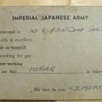 The first postcard to home letting his mother know he was still alive The first postcard to home letting his mother know he was still alive