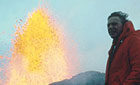 David Attenbrough and volcano