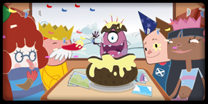 The Air Splaoid gang in the mood of dancing