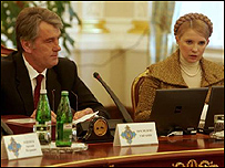 Ющенко та Тимошенко