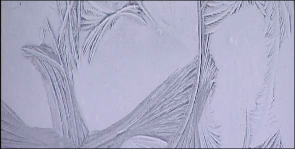 This is a frost pattern frozen in paint