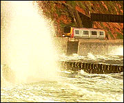 Stormy seas at Dawlish