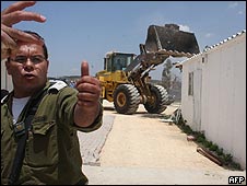 Soldado israelí en asentamiento en Cisjordania (Foto de archivo)