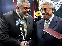 Thủ tướng Haniya và Chủ tịch Abbas