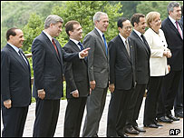 G8 không đưa ra chỉ tiêu cắt giảm khí CO2 bằng mức cụ thể