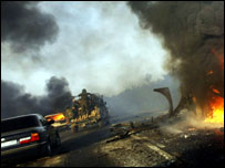 Cảnh bom đạn ở Gori