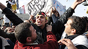 Demonstrators in Cairo's Tahrir Square