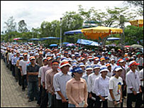 Quang cảnh một lần đại hội La Vang (ảnh của Trung tâm Thánh mẫu La Vang)