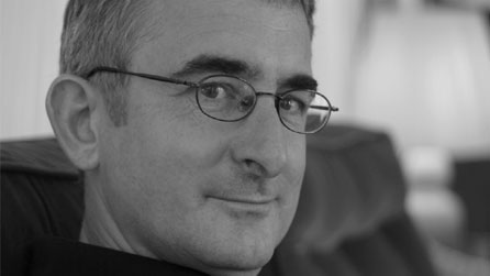 Black and white photograph of Malcolm Pryce © David Mitchell