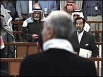 صدام حسين در دادگاه