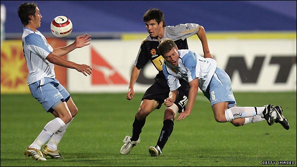 Kris Bright in action for the New Zealand Knights in December 2005