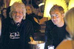 Alfie director Charles Shyer with Jude Law