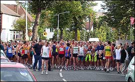 The start of the Wolverhampton Marathon