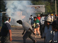 Protestos na Bolívia