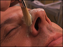 Rob's nostrils in close-up