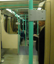 Interior of a DLR train