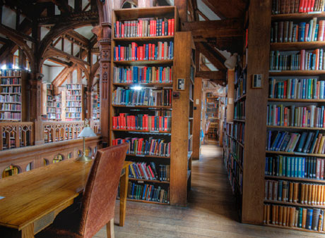 The interior of Gladstone Library