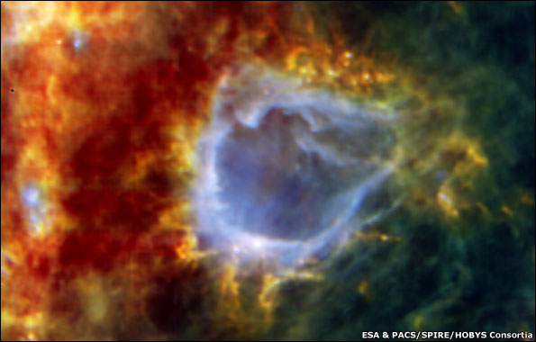 The galactic bubble known as RCW 120