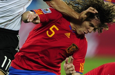 Carlos Puyol's head got Spain into the final - JOHN MACDOUGALL/AFP/Getty Images