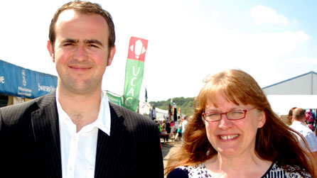 Hywel Griffiths a Lleucu Roberts