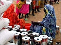 Çad sınırındaki Darfurlu mülteciler