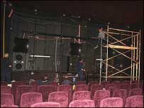 Cinema City's screen one about to be installed.
