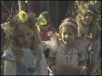 Children dressed as fairies