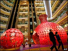 香港銅鑼灣某商場內的春節裝飾（28/1/2010）