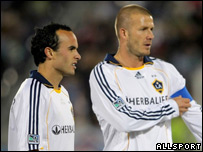 Landon Donovan (left) and David Beckham