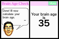 Tela do jogo 'Dr. Kawashima'