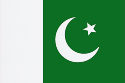The flag of Pakistan