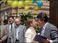 Тимошенко та Ющенко