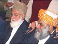 قاضی حسین احمد اور مولانا فضل الرحمن