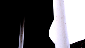 Unfinished footpath over the M8