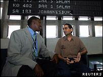 Sancay Şah havaalanında