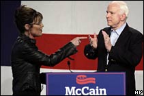 Sarah Palin and John McCain, Pima County Fairgrounds, Tucson, Arizona, 26 March 2010